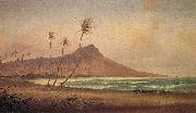 Gideon Jacques Denny Waikiki Beach USA oil painting artist